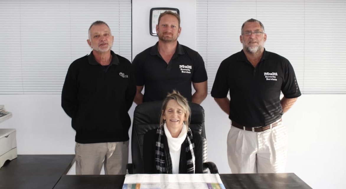 The Multi Security team at their office